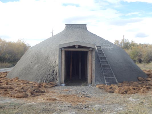 Completed shotcrete earthlodge.