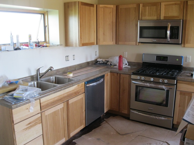 Kitchen construction complete.