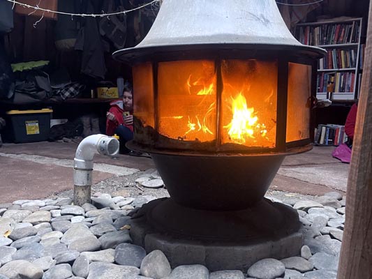 Completed shotcrete earthlodge.