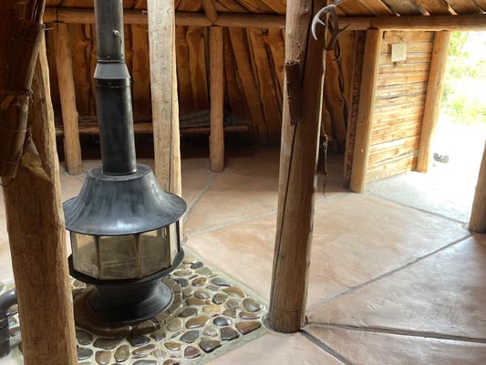 Completed shotcrete earthlodge.