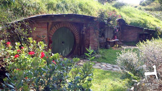 Hobbit house and yard.