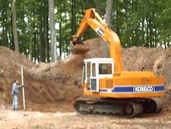 Rehl House: Basement excavation.