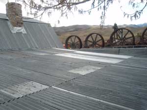 Recycled steel roofing.