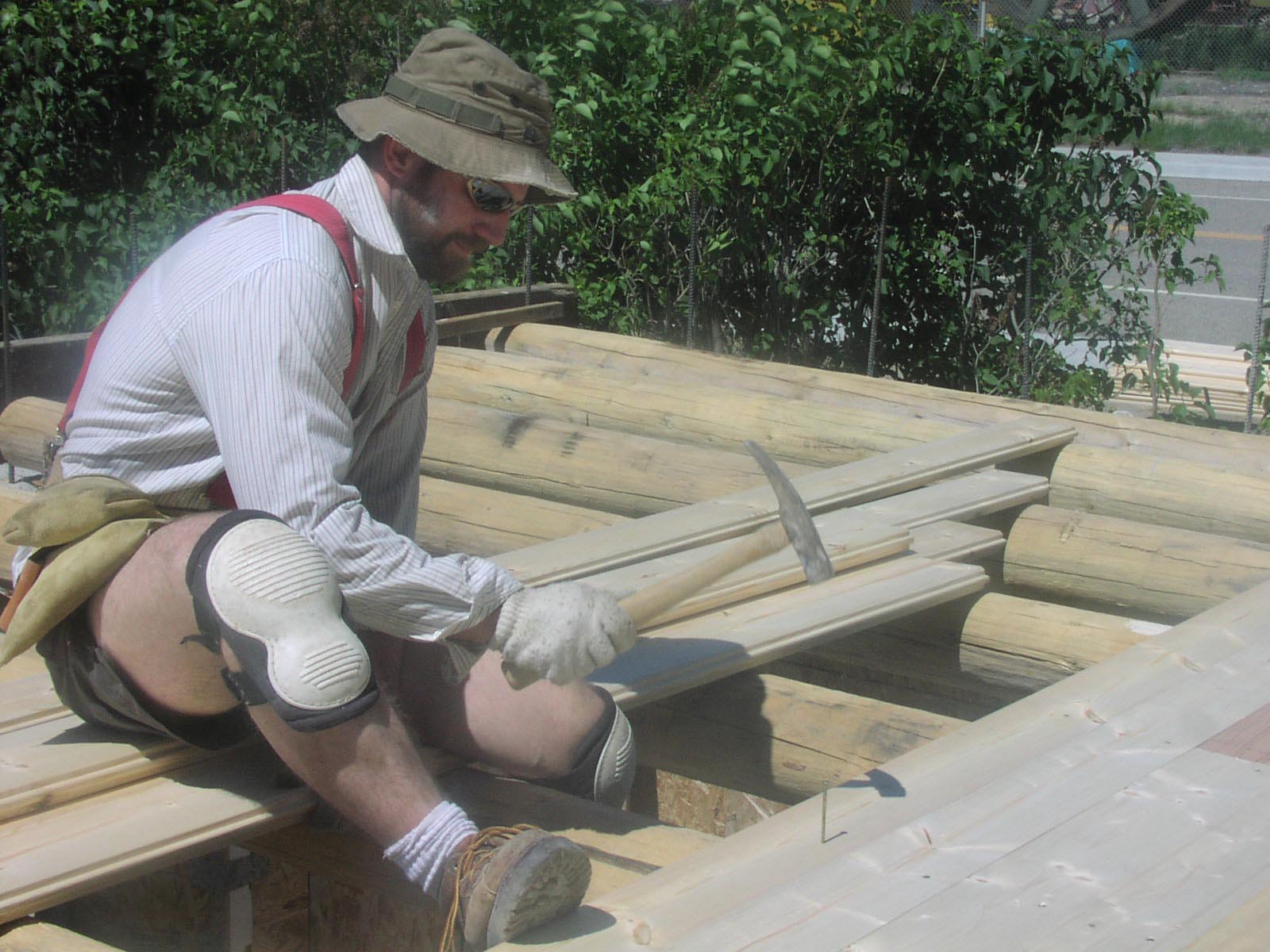 Adding tongue & groove decking.