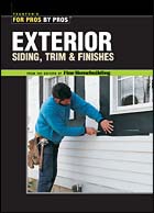 Exterior Siding, Trim, and Finishes - book cover.